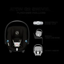 Aton G2 Swivel Infant Car Seat with Load Leg Base