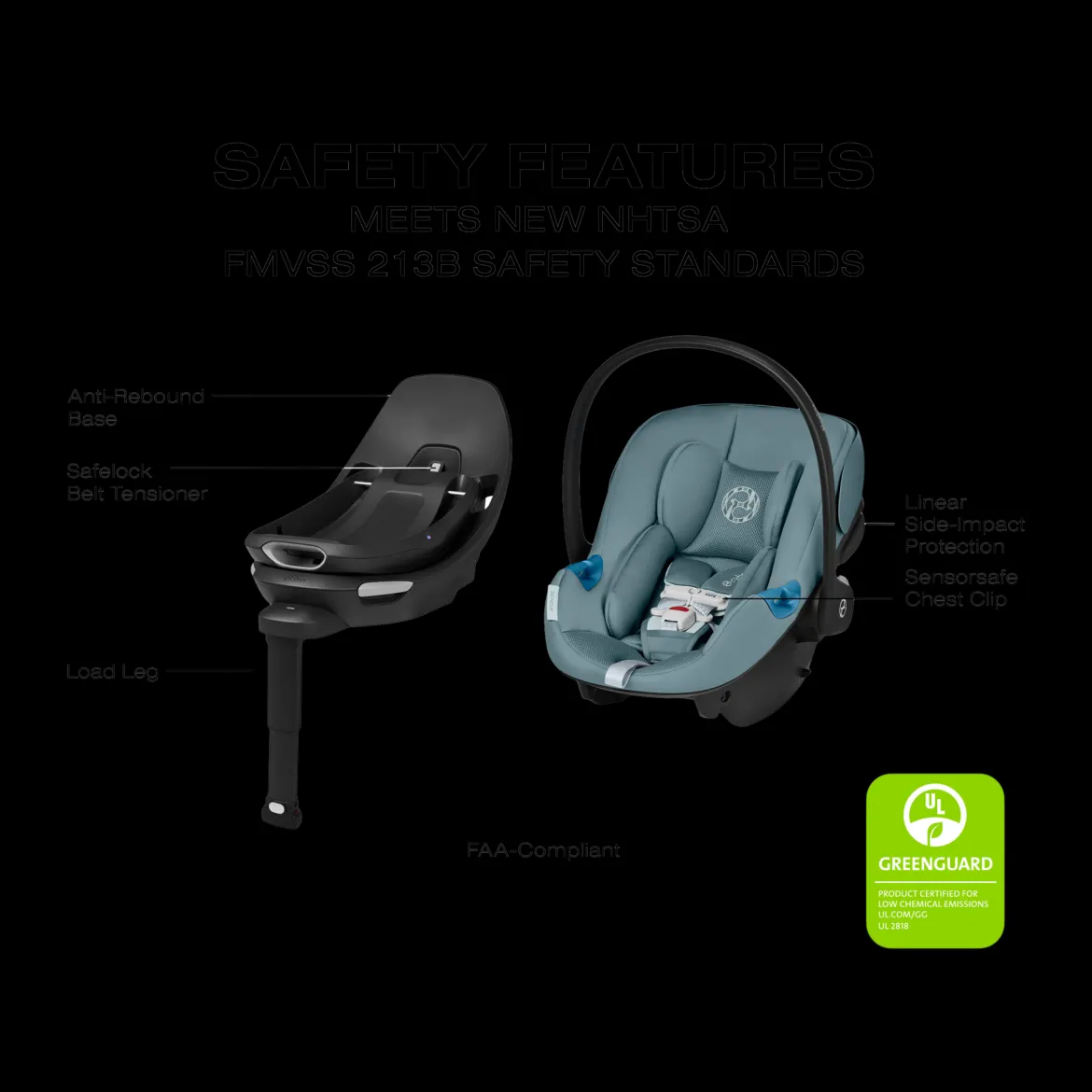 Aton G2 Swivel Infant Car Seat with Load Leg Base