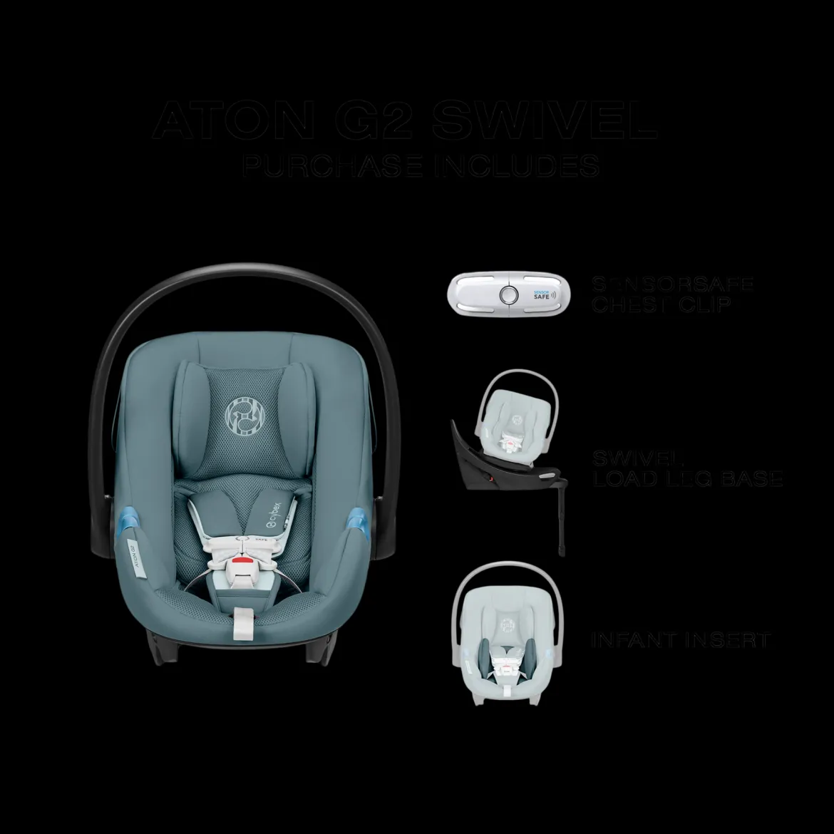 Aton G2 Swivel Infant Car Seat with Load Leg Base