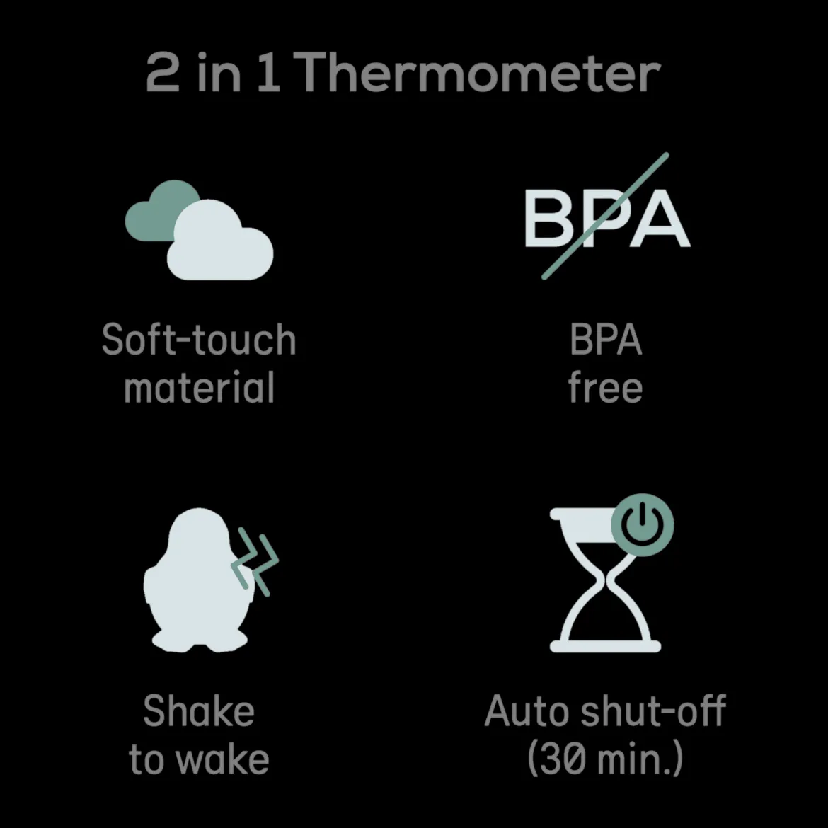 Baby Bath Support & Thermometer Gift Bundle