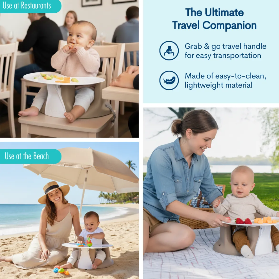Baby Floor & Booster Seat with Tray
