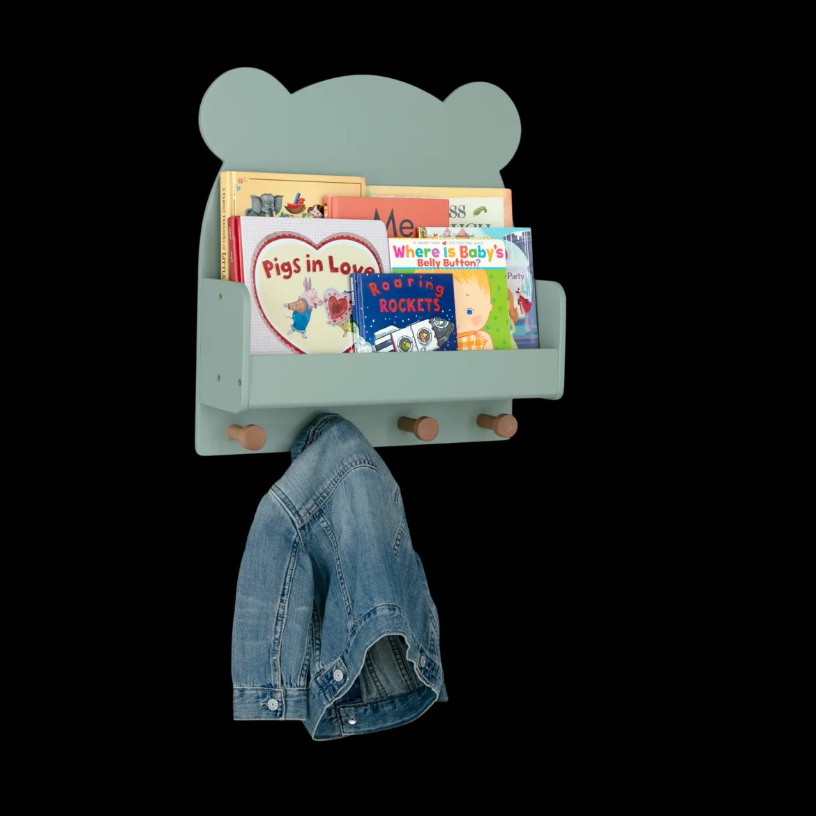 babyGap Brannan Bear Wall Shelf with 4 Hooks