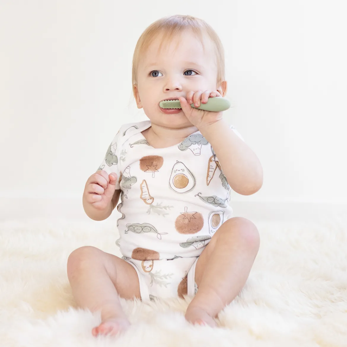 Baby-Led Toothbrush + Sensory Tongue Depressor Dual Pack