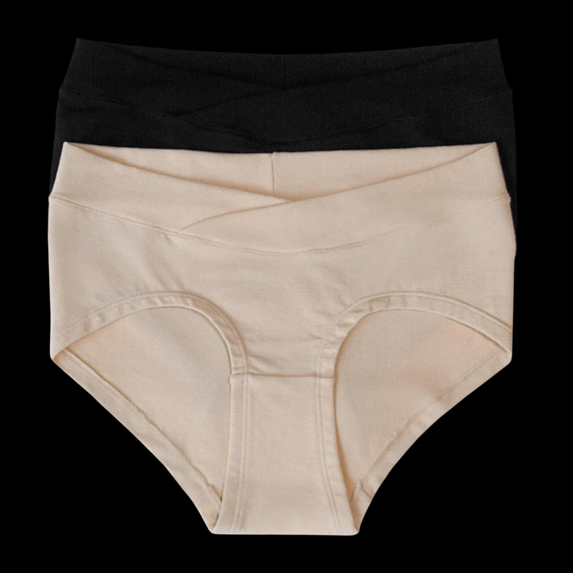 Bamboo Viscose Maternity Hipster Panties (2 Pack)