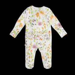 Bamboo Viscose Ruffle 2-Way Zip Footie
