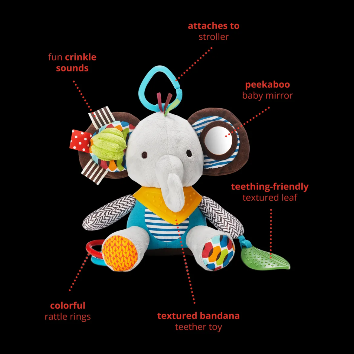 Bandana Buddies Stroller Toy