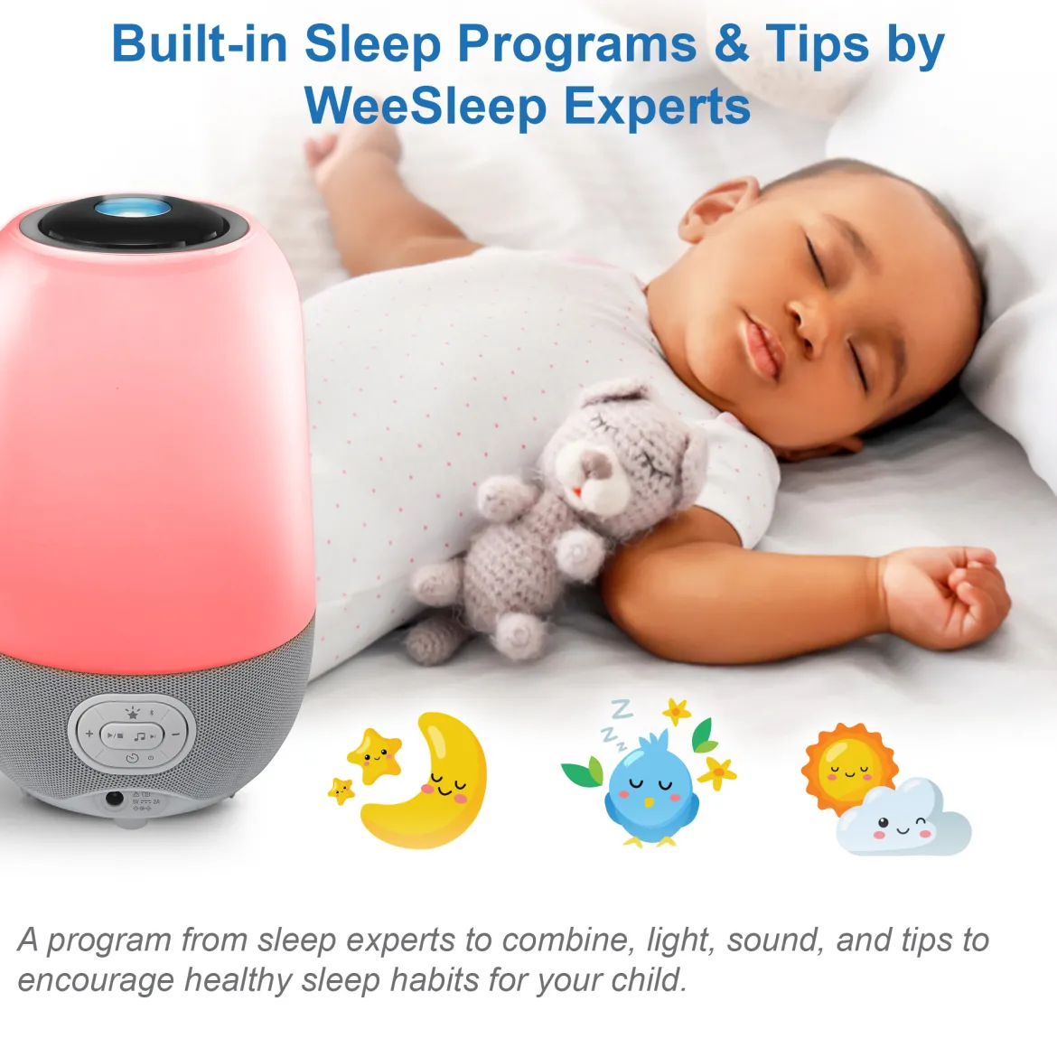 BC8313 V-Hush Sleep Training Soother and Sound Machine