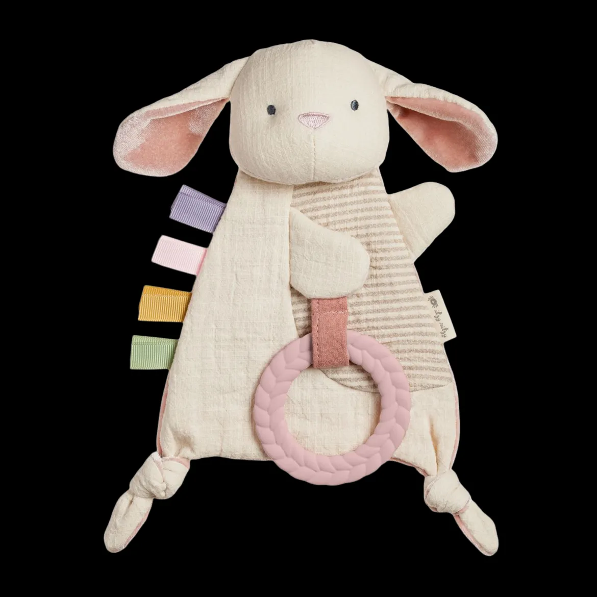 Bitzy Crinkle Sensory Crinkle Toy with Teether