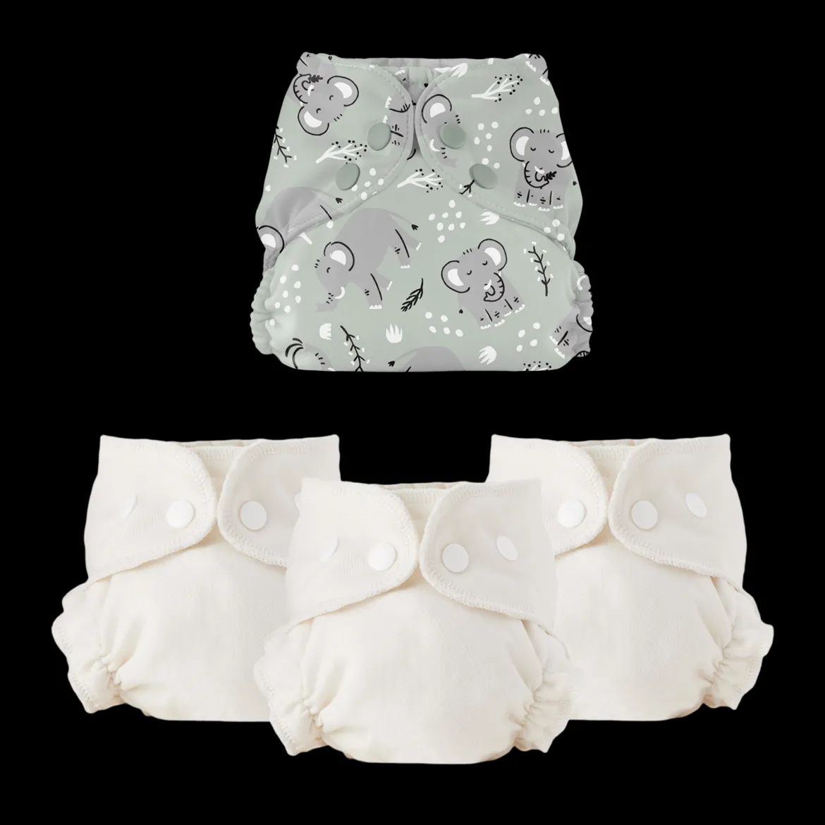 Blowout Proof Cloth Diaper Bundle