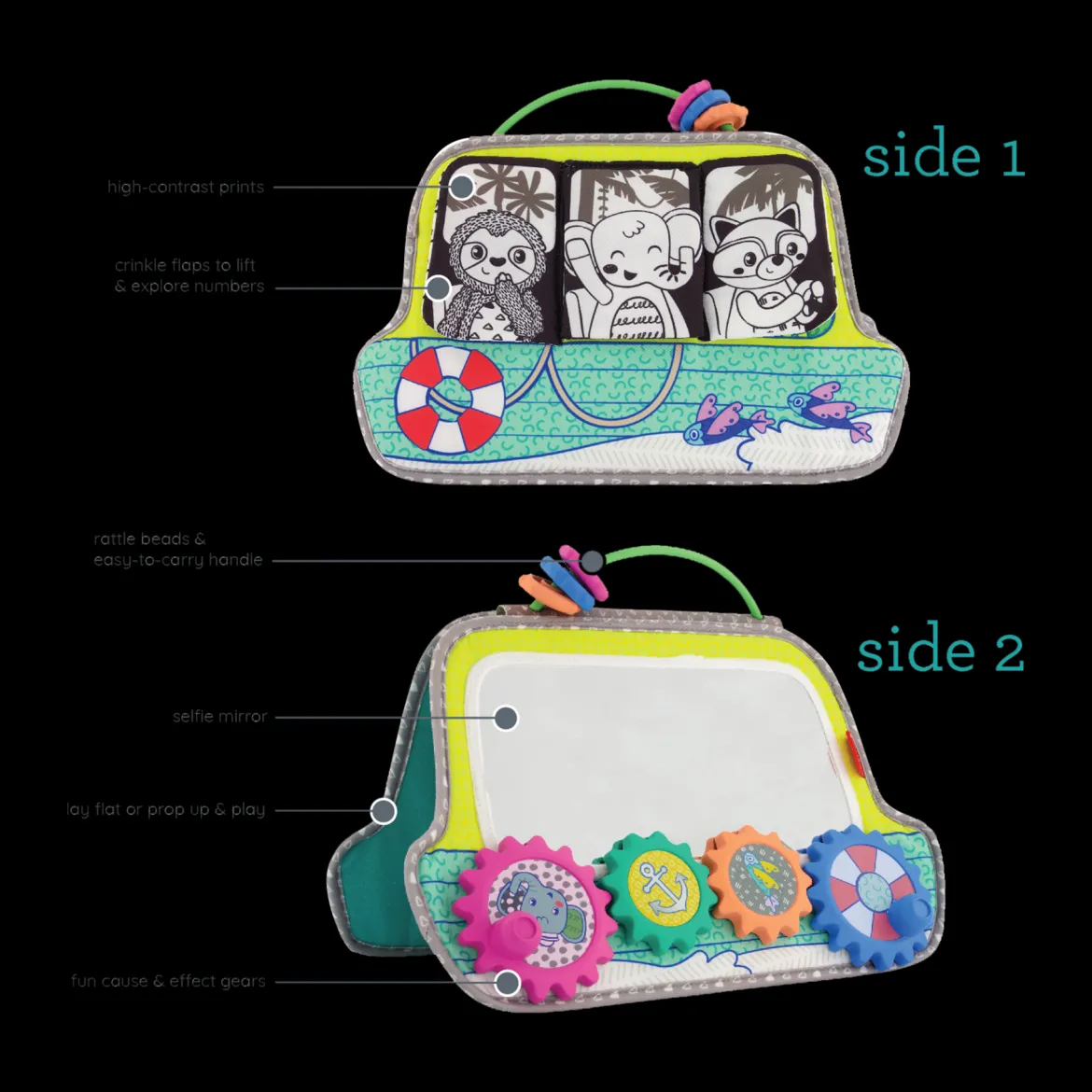 Busy Board Mirror & Sensory Discovery Toy