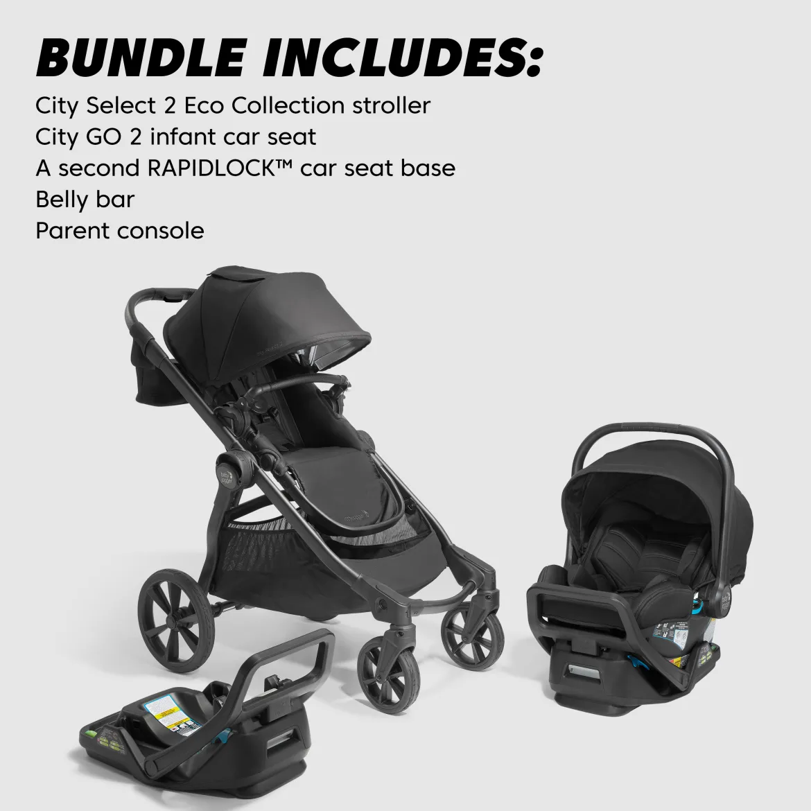 City Select 2 Travel System, Eco Collection, Infant Essentials Bundle