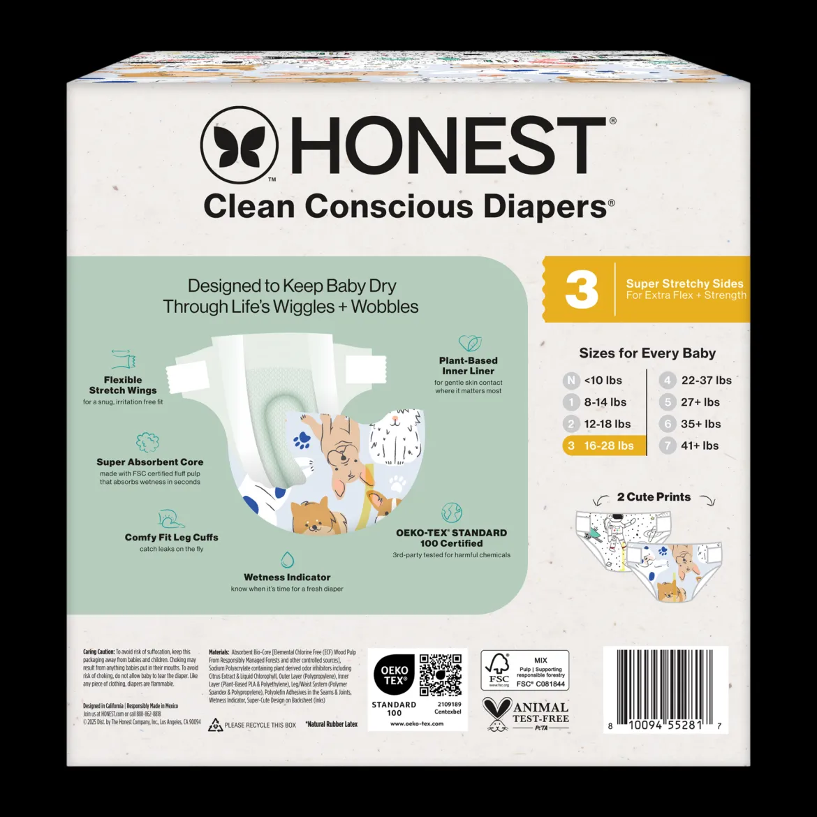 Clean Conscious Disposable Diapers Size 3-5