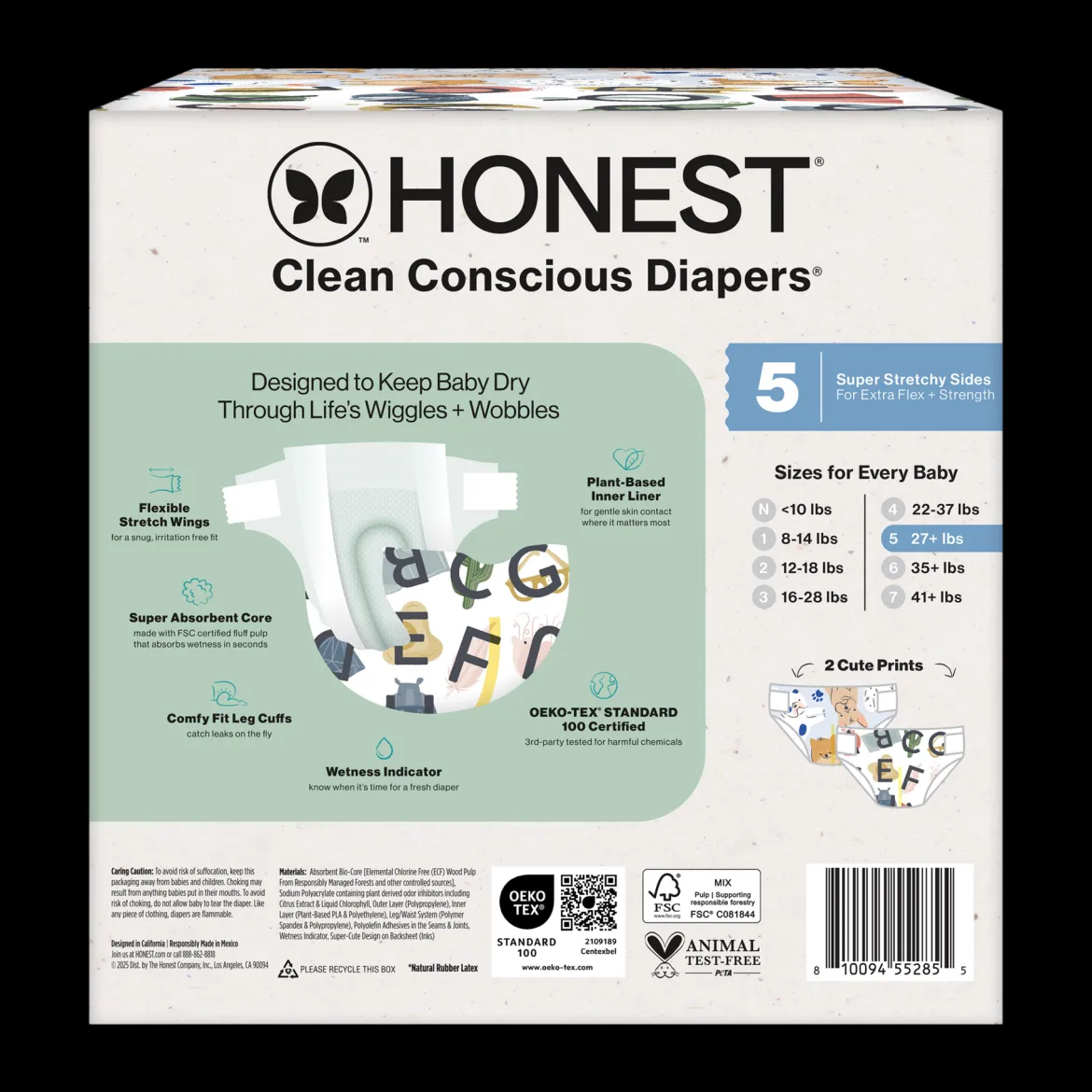 Clean Conscious Disposable Diapers Size 3-5