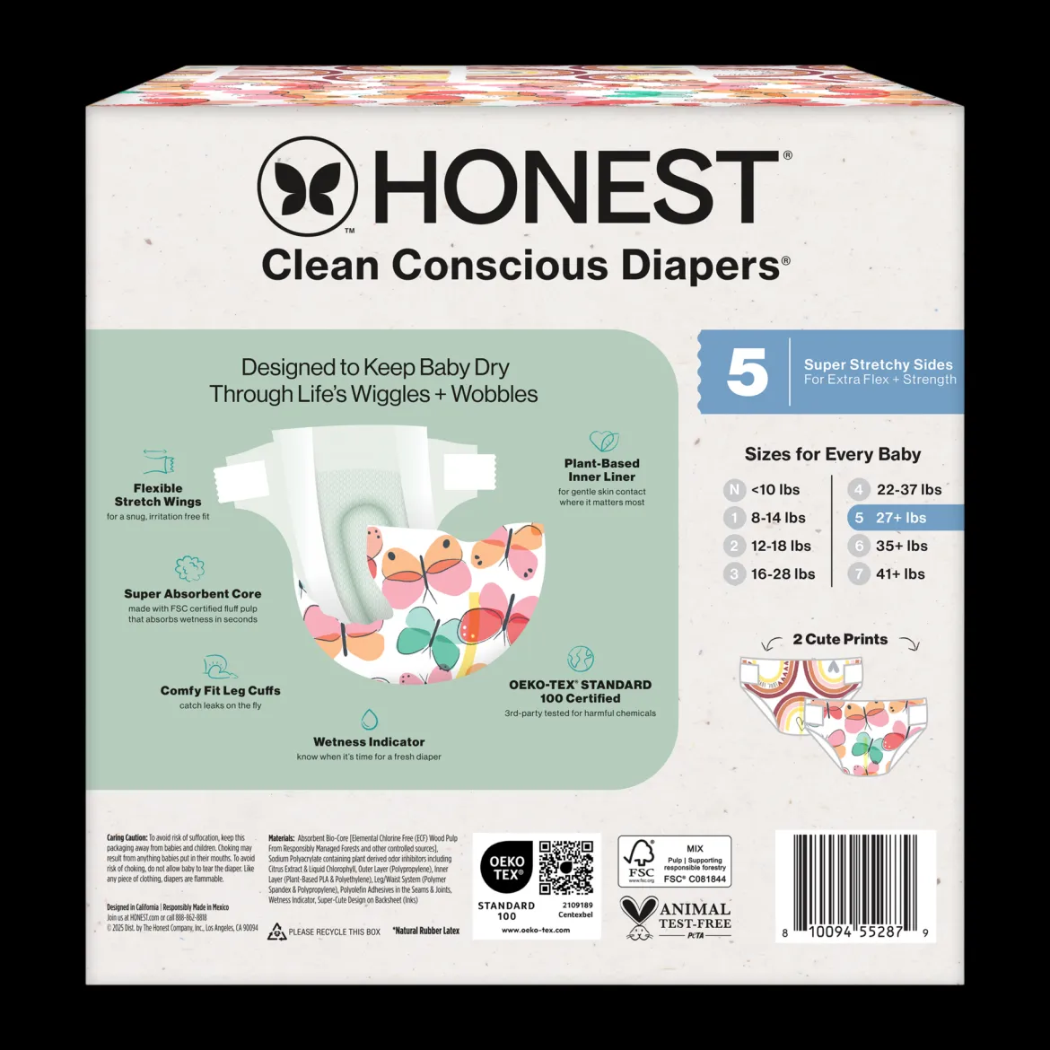 Clean Conscious Disposable Diapers Size 3-5
