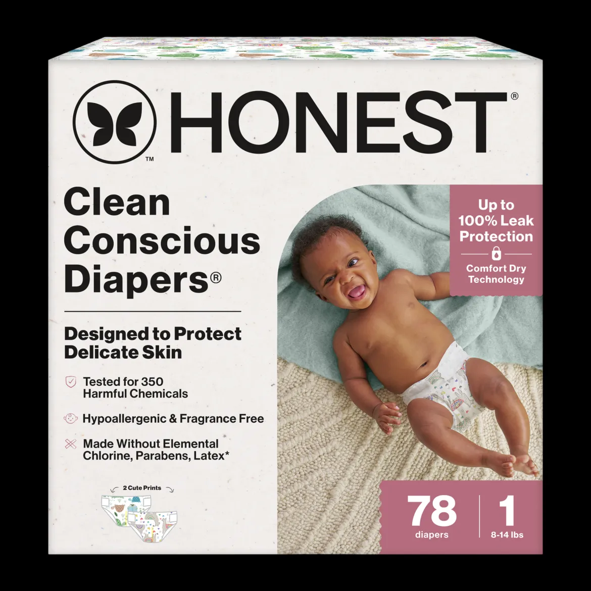 Clean Conscious Disposable Diapers Newborn-Size 2