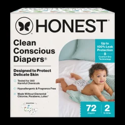 Clean Conscious Disposable Diapers Newborn-Size 2