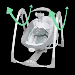 ConvertMe 2-in-1 Compact Portable Swing and Infant Seat