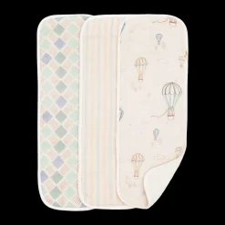 Cotton Muslin and Terry Burp Cloth Set (3 Pack)