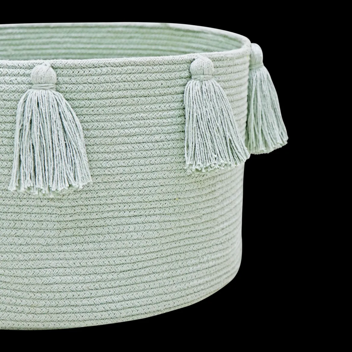Cotton Tassel Basket