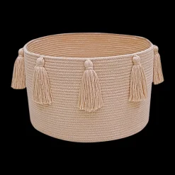 Cotton Tassel Basket