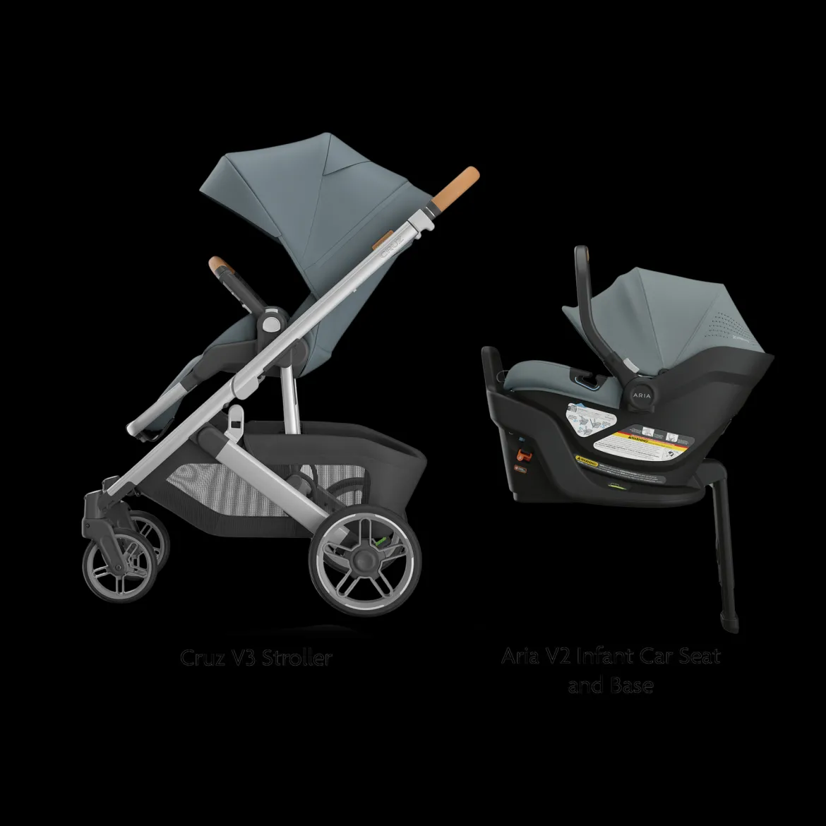 Cruz V3 Stroller & Aria V2 Infant Car Seat Travel System