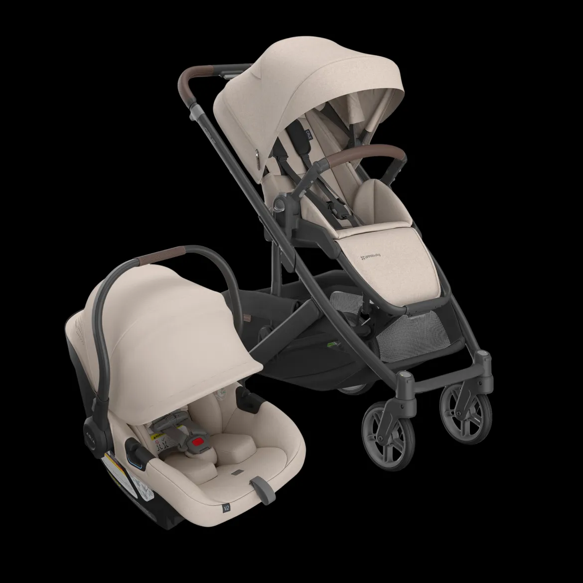 Cruz V3 Stroller & Aria V2 Infant Car Seat Travel System