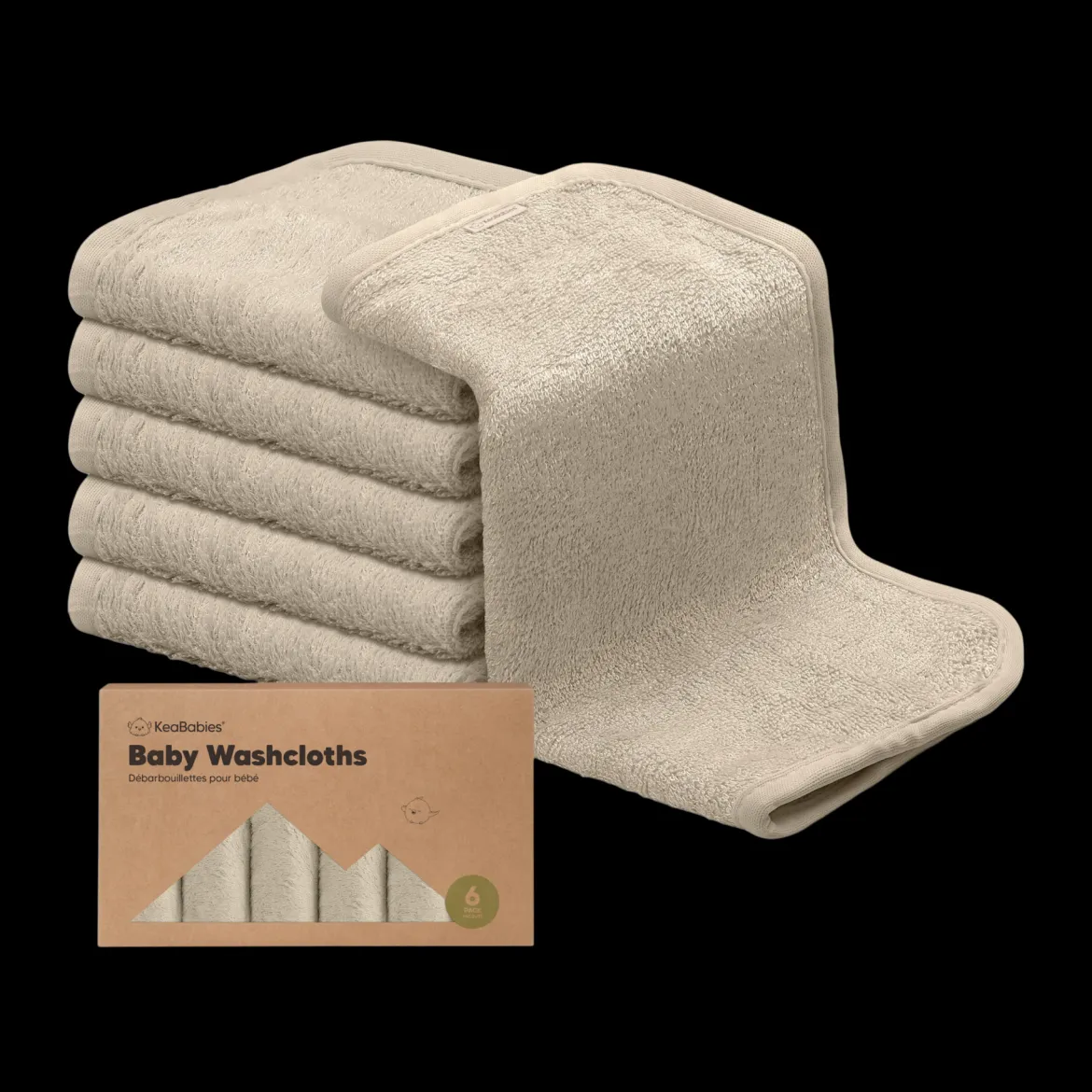 Deluxe Baby Bamboo Viscose Washcloths (6 Pack)