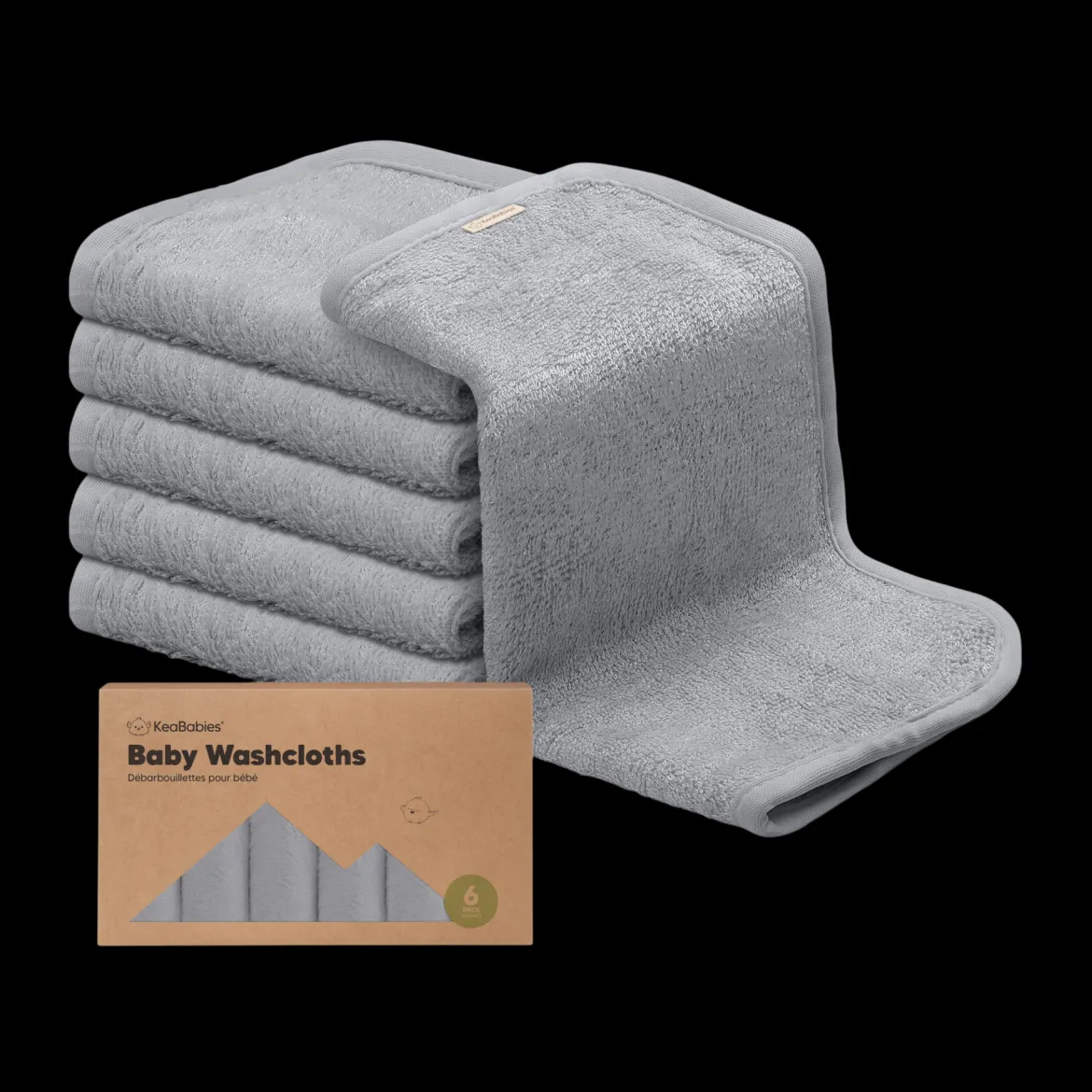 Deluxe Baby Bamboo Viscose Washcloths (6 Pack)