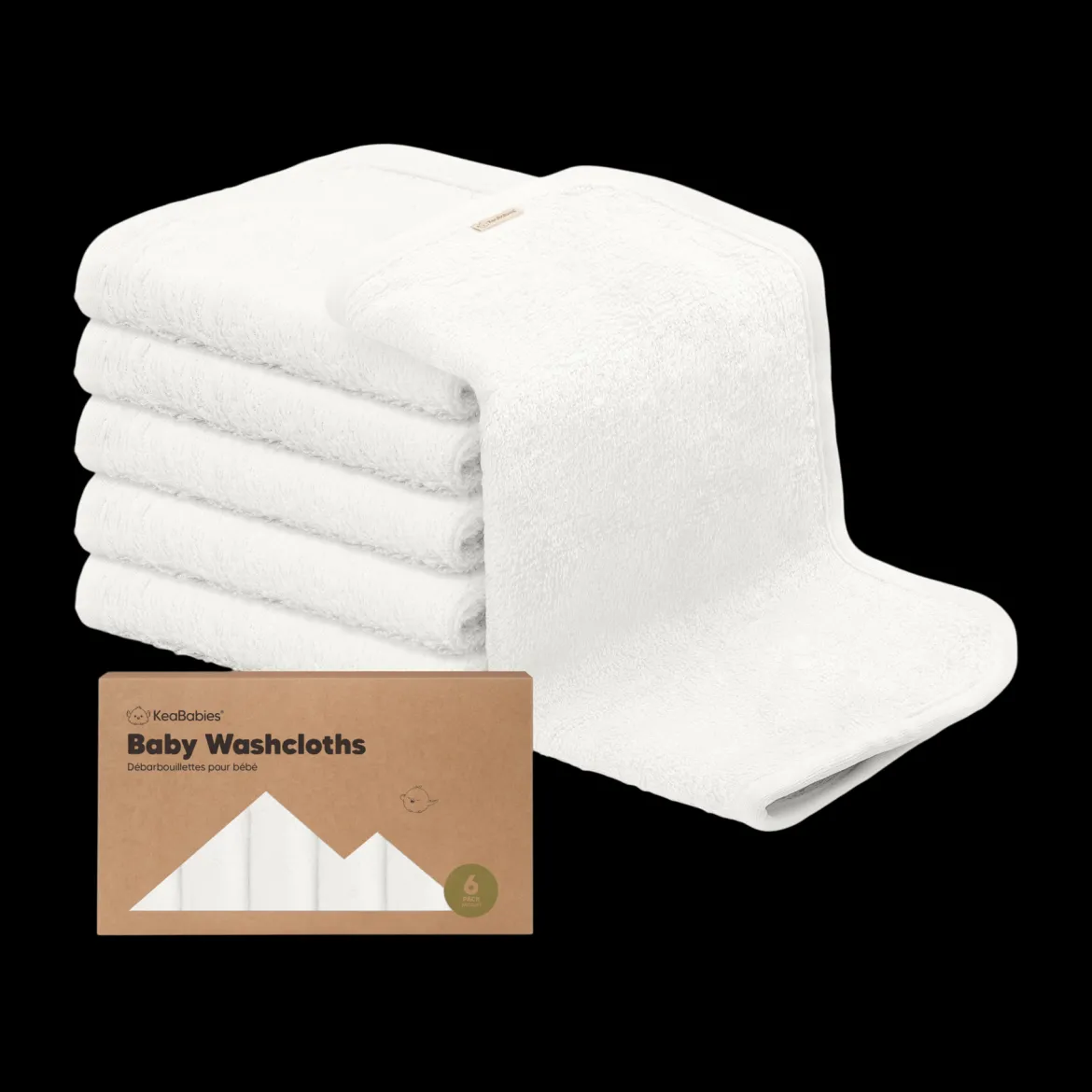 Deluxe Baby Bamboo Viscose Washcloths (6 Pack)