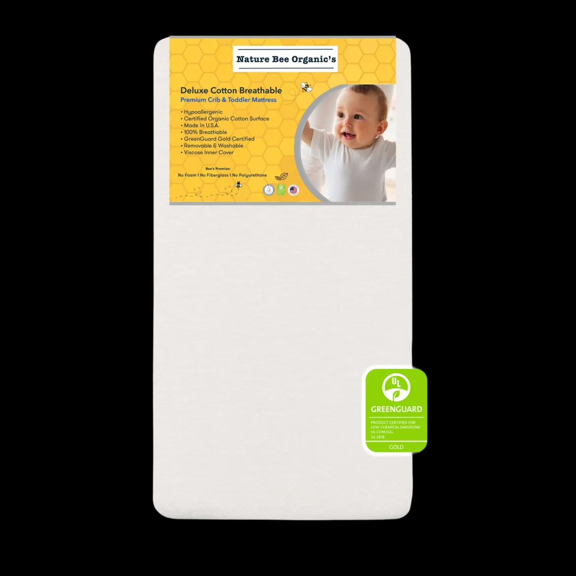 Deluxe Breathable Crib & Toddler Mattress