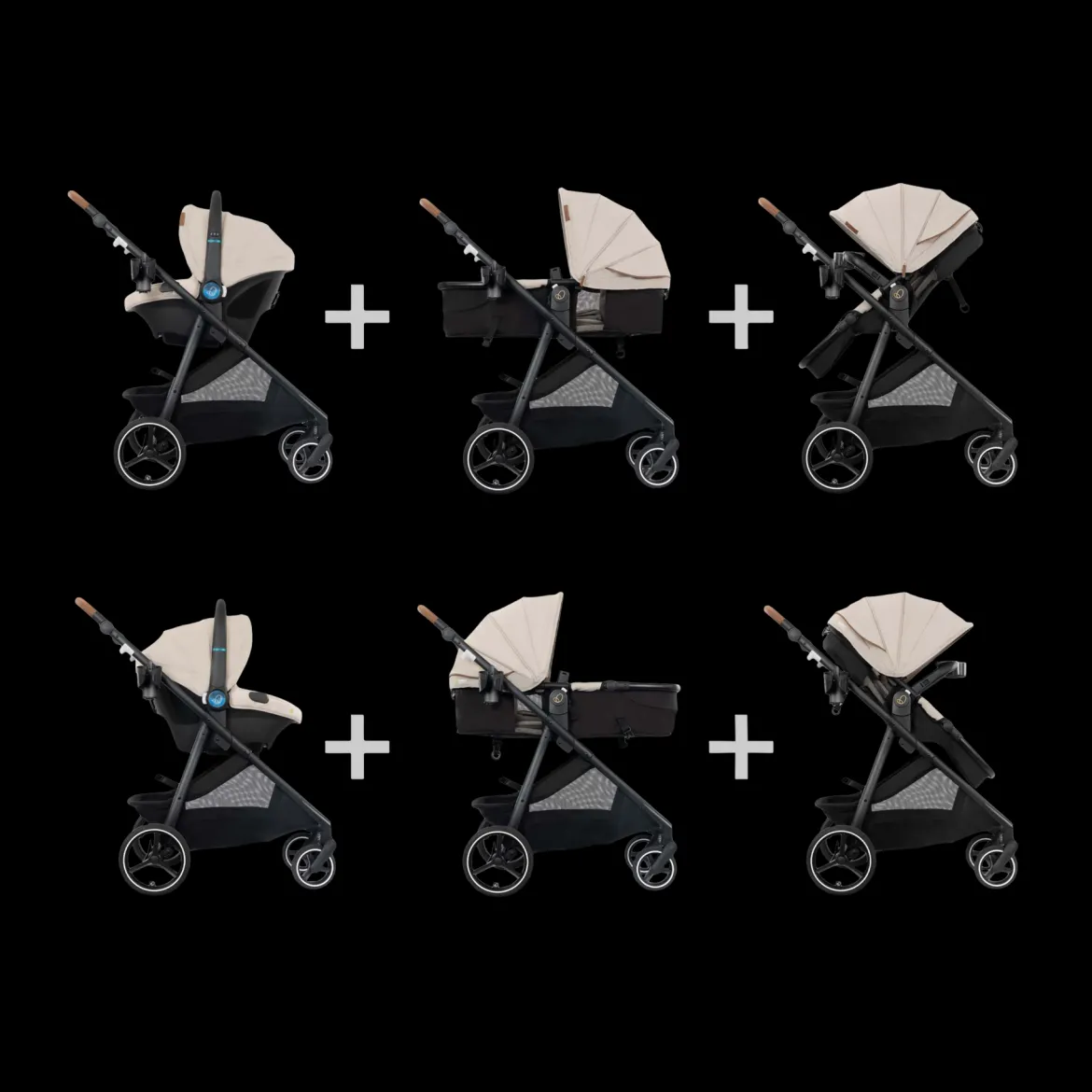 Evenflo Shyft Intuiti+ Travel System featuring Revolve180 LiteMax NXT with SensorySoothe