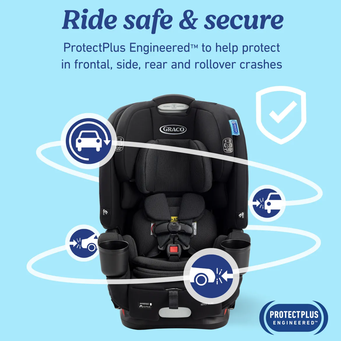 4Ever DLX Slim 4-in-1 Car Seat