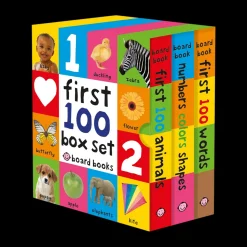 First 100 Board Book Box Set (3 books)