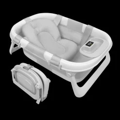 Fold ‘n Store Baby Bathtub With Built-in Thermometer