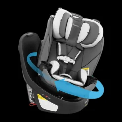Gold Revolve360 Slim 2-in-1 Rotational Car Seat with SensorSafe