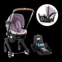 Gold Shyft DualRide Infant Car Seat Stroller Combo w Carryall Storage & Extended Canopy