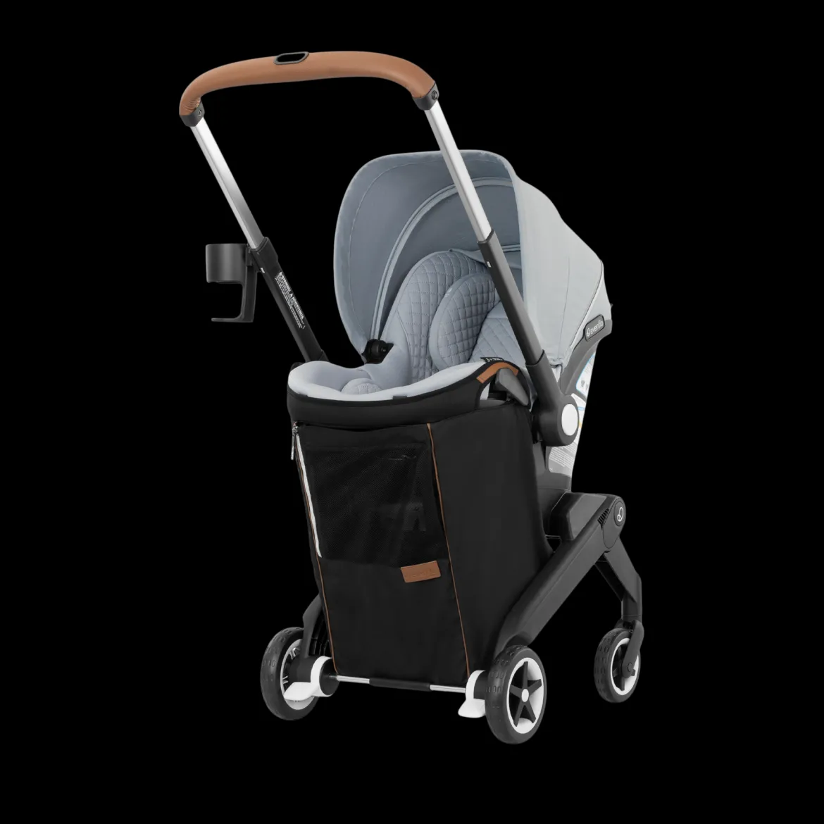 Gold Shyft DualRide Infant Car Seat Stroller Combo w Carryall Storage & Extended Canopy