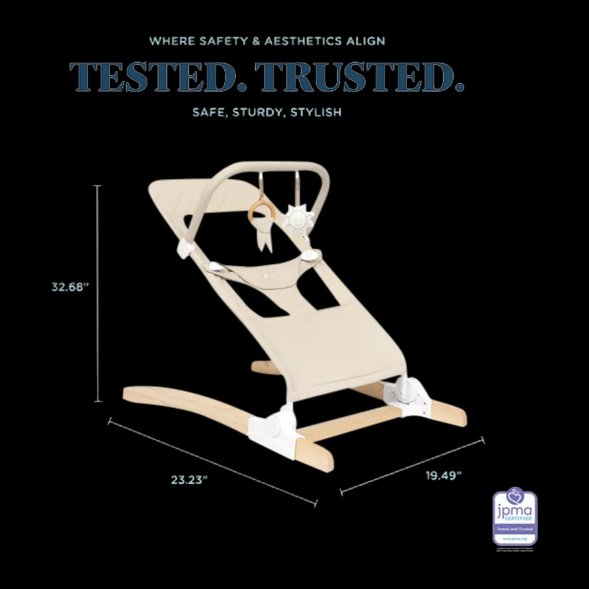 Heirloom Aspen Organic Wooden Bouncer
