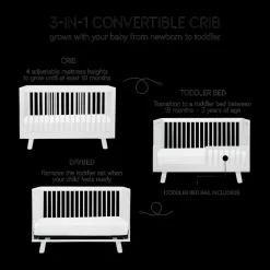 Hudson Crib & Pure Core Mattress Bundle