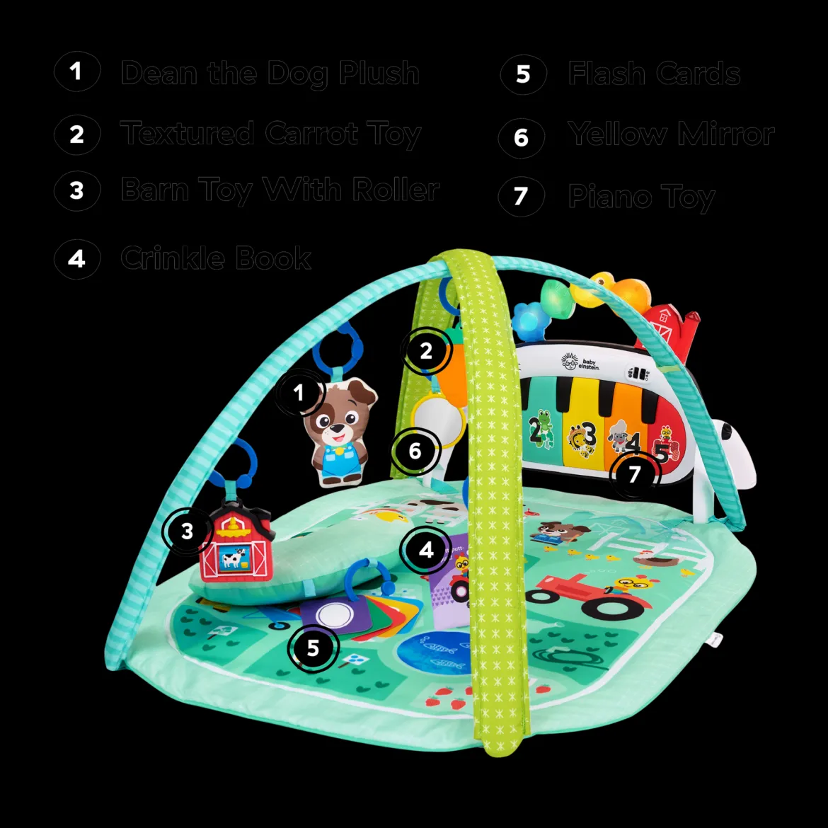4-in-1 Kickin Tunes Music and Learning Play Gym