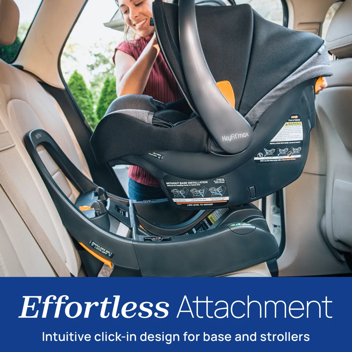 KeyFit Max Zip ClearTex Infant Car Seat