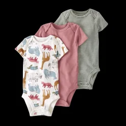 Little Planet 3-Pack Organic Cotton Rib Bodysuits
