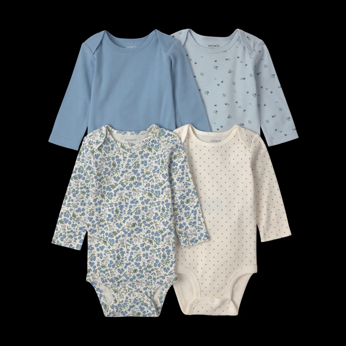 Long-Sleeve Bodysuits (4 Pack)