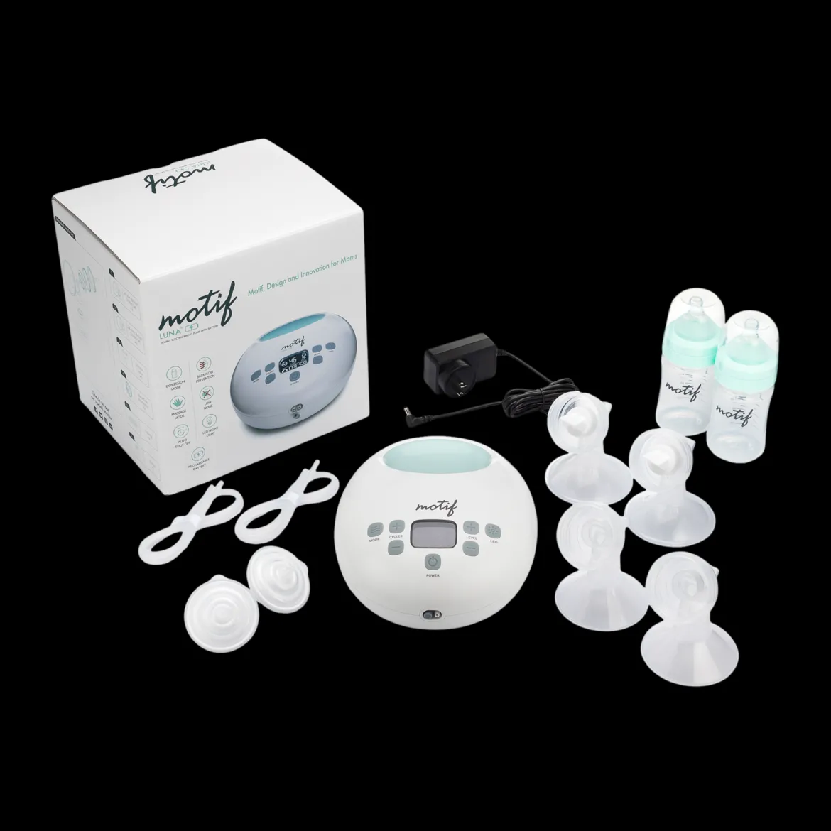 Luna Double Electric Breast Pump with Battery