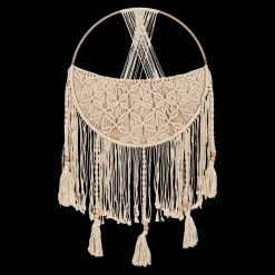 Macrame Toy Storage Basket with Tassels