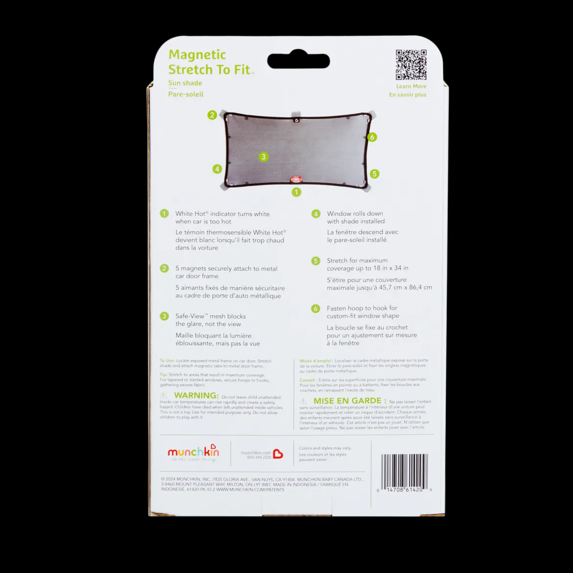 Magnetic Stretch to Fit Car Sun Shade