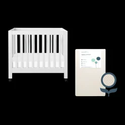 Mini Origami Crib & Mini Organic Mattress Bundle