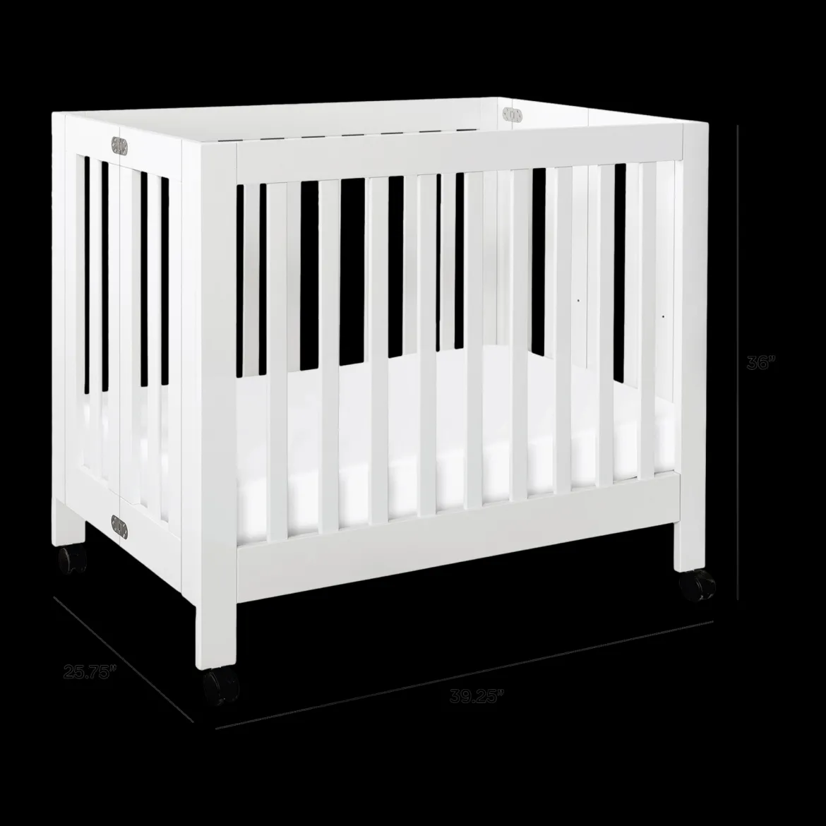Mini Origami Crib & Mini Organic Mattress Bundle