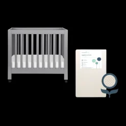 Mini Origami Crib & Mini Organic Mattress Bundle