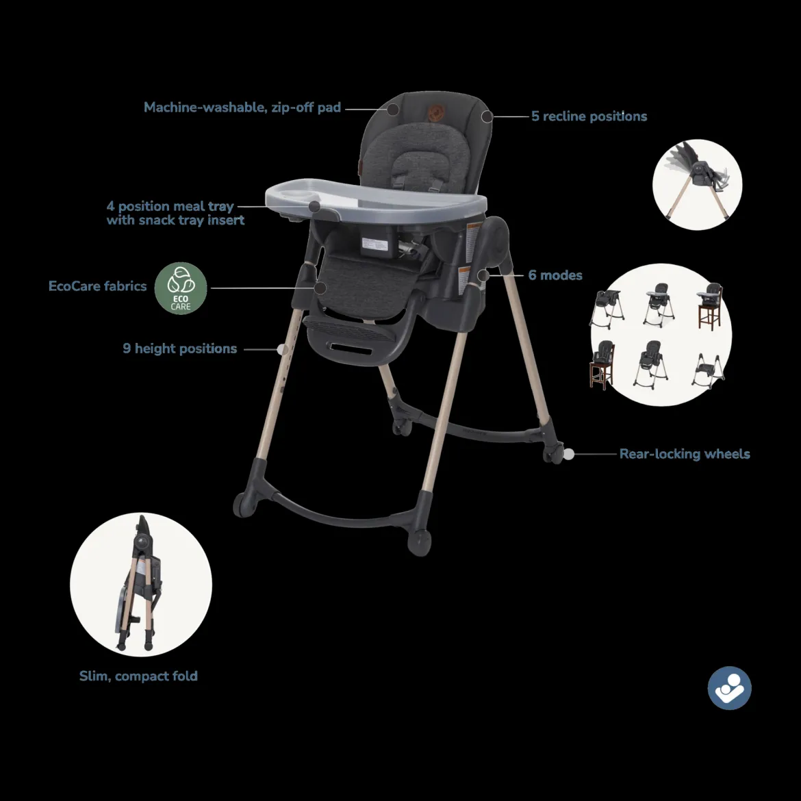 Minla 6-in-1 High Chair